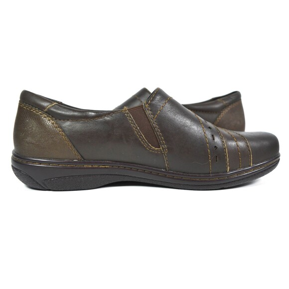 Earth Origins Brown Leather Glendale Gabriella Comfort Shoes Sz 9 M - Picture 6 of 11